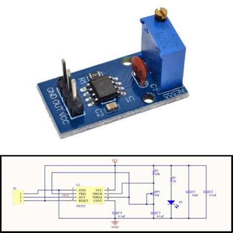 The <b>'555</b> timer' is a popular and versatile bipolar IC that is specifically designed to generate accurate and stable C-R — defined timing periods, for use in a variety of monostable 'one-shot' pulse <b>generator</b> and astable <b>squarewave</b> <b>generator</b> applications. . 555 variable frequency square wave generator